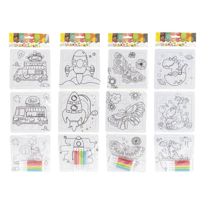 Jono-Spielzeuge färben Ihre eigenen Puzzles – 3 Puzzles + 5 Marker
