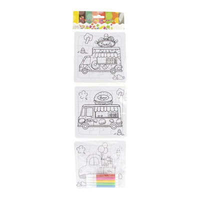 Jono-Spielzeuge färben Ihre eigenen Puzzles – 3 Puzzles + 5 Marker