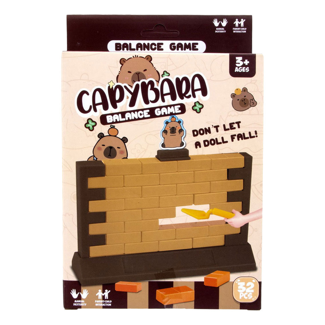 Jono Toys Capybara Balance-Wandspiel