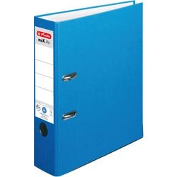 Abi Ordner Protect Plus Herlitz Kartonrückenbreite A4 8 cm blaues selbstklebendes Etikett
