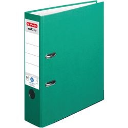 Abi Ordner Protect Plus Herlitz Kartonrückenbreite A4 8 cm grünes selbstklebendes Etikett