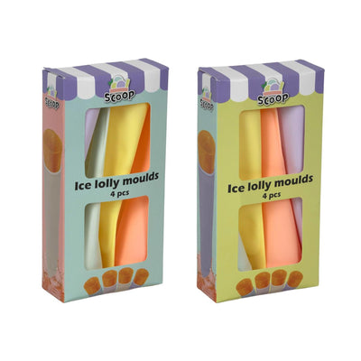 Ice Slolllymaker uni Squeeze 4 Stücke Farbsorti