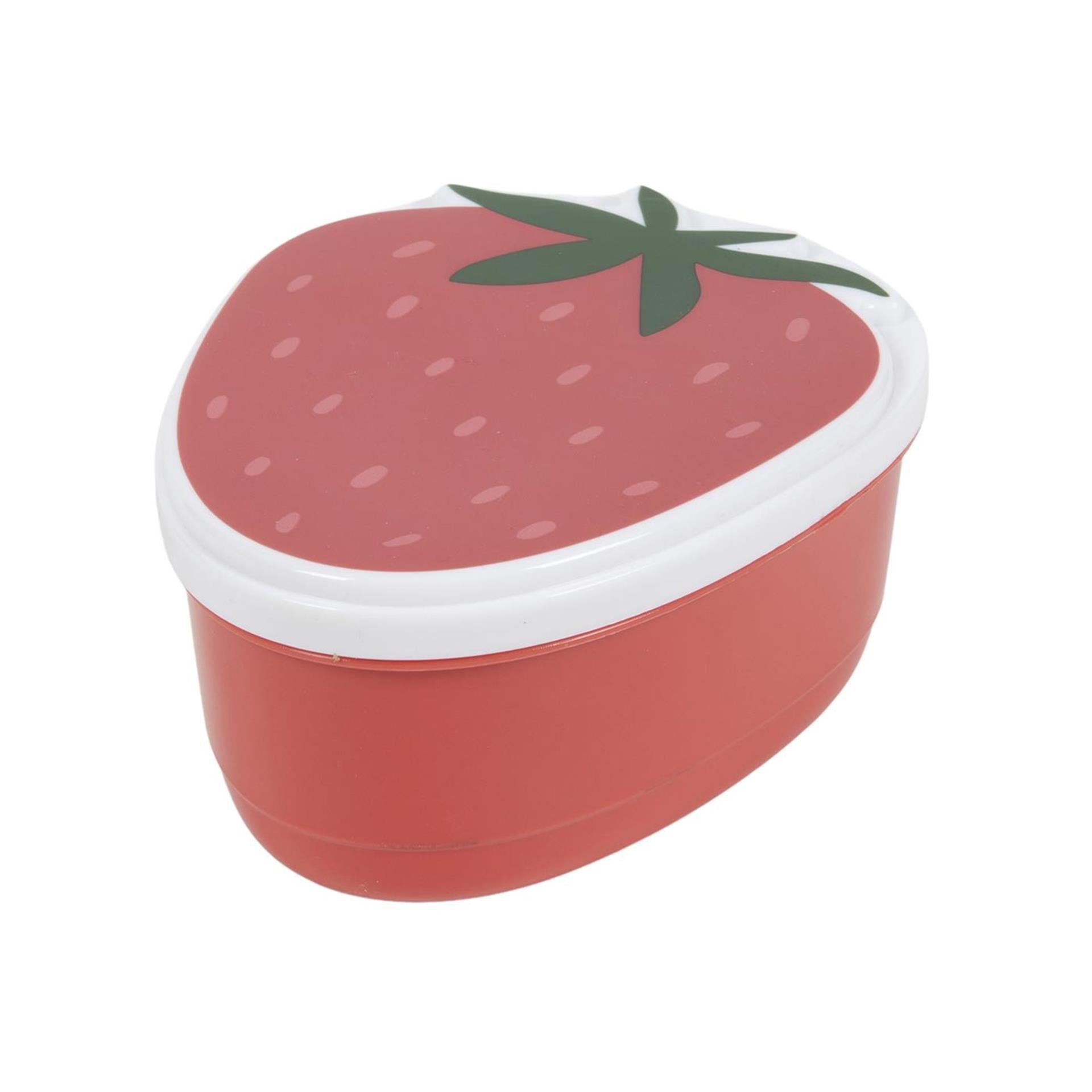 Erdbeer-Snackbox 13x10,5x6,2cm