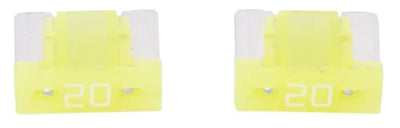 Dresselhaus Mini-Fuse 20A 2 PCs. Low Profile gelb