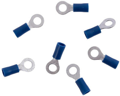 Kleiderhaus-Ringanschluss, 4 mm, blau teilweise isoliert, 1,5-