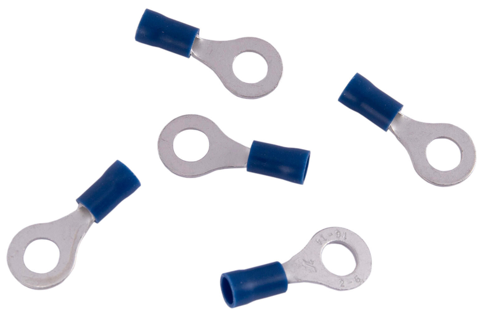 Kleiderhaus-Ringanschluss, 6 mm, blau teilweise isoliert, 1,5-