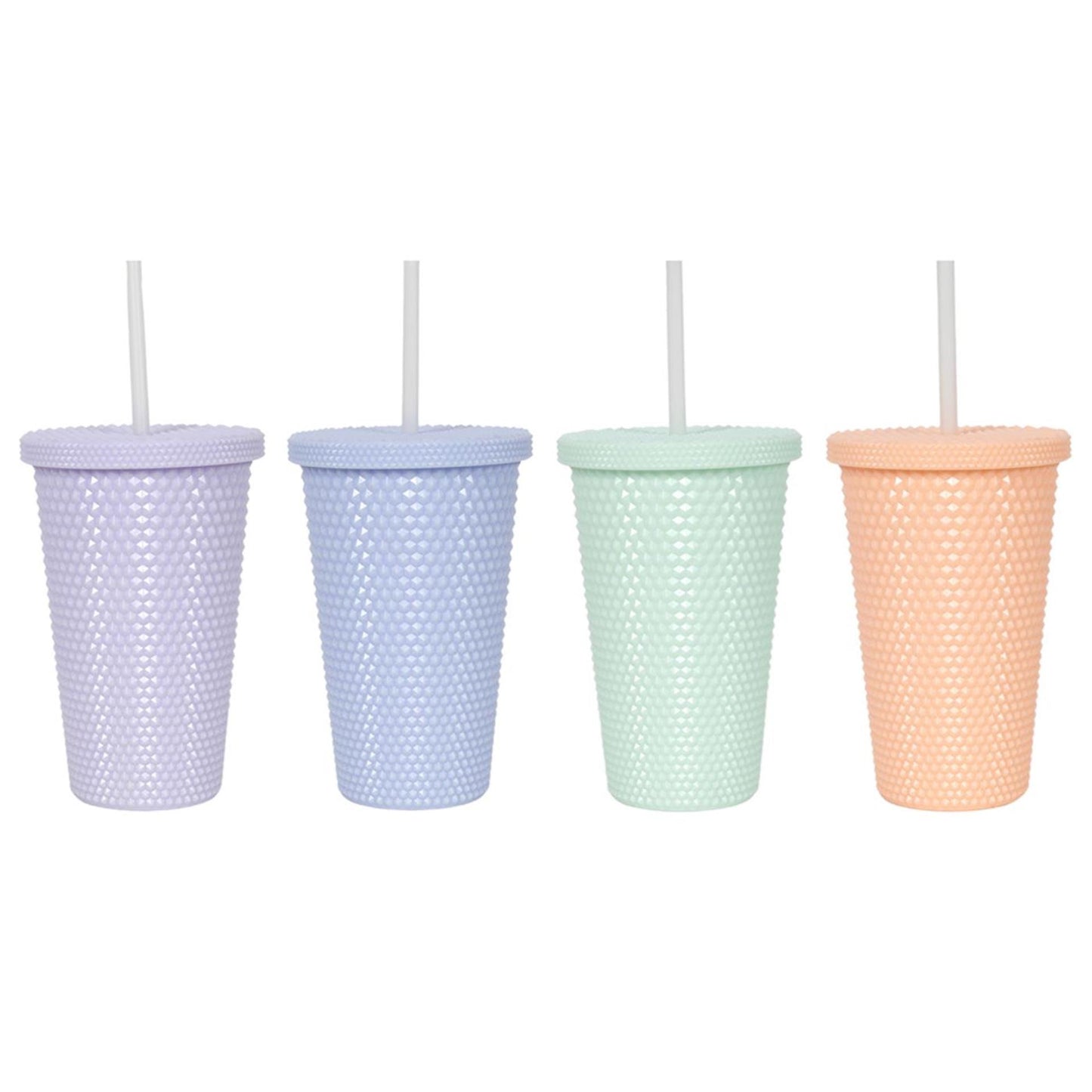 Svenska Living Trinkbecher Diamant 500 ml mit Strohhalm
