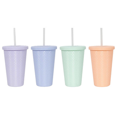 Svenska Living Trinkbecher Diamant 500 ml mit Strohhalm