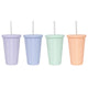 Svenska Living Trinkbecher Diamant 500 ml mit Strohhalm