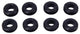 Kleiderhaus Kabeltuelle doppelseitig 6x9x11mm 8 Stcs.