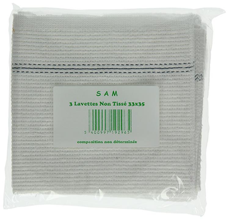 1001426 - 3 gemusterte Spültücher weiß 33 35 | 20 Stück