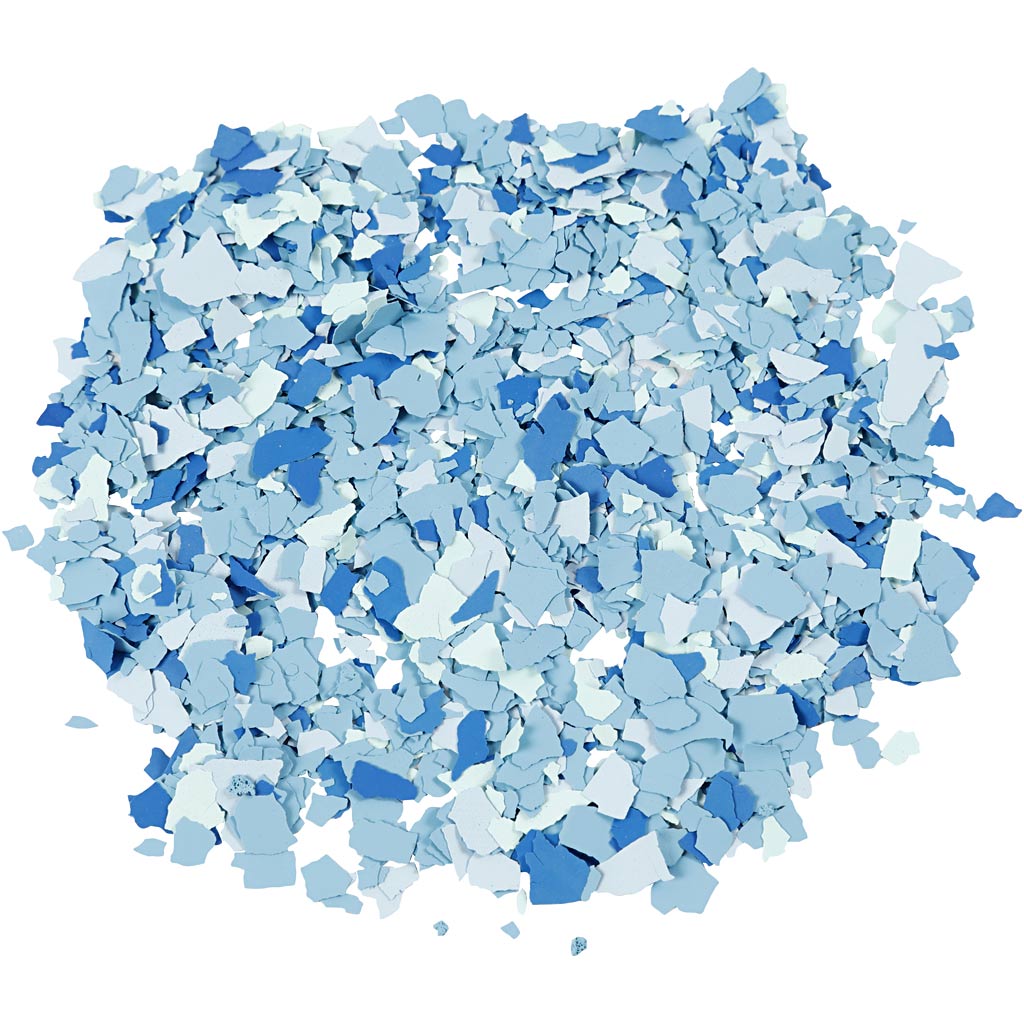 Terrazzoflocken, blau, 90 gr 1 Box