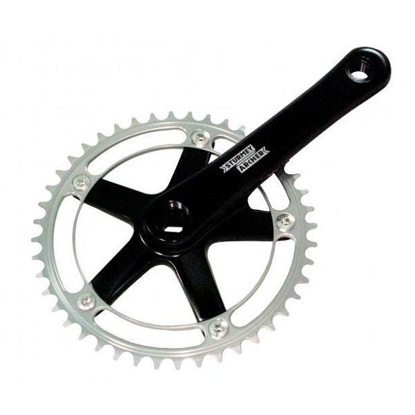 Sturmeyarcher Crankkel 44t Sturmey Archer FCT64 mit 170 mm Kurbelarm schwarz Silber