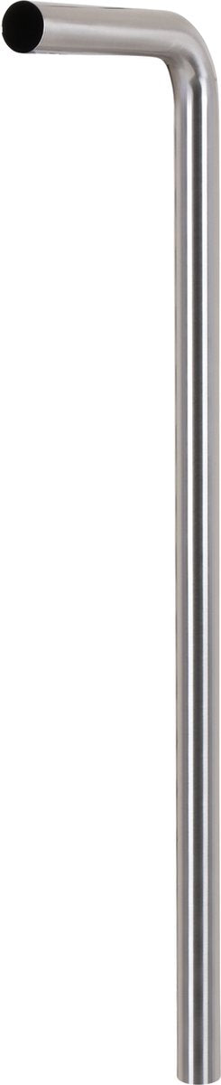 Differnz Bodenrohr Chrom matt - langlebiger Edelstahl - 32 mm - 750 x 220 mm