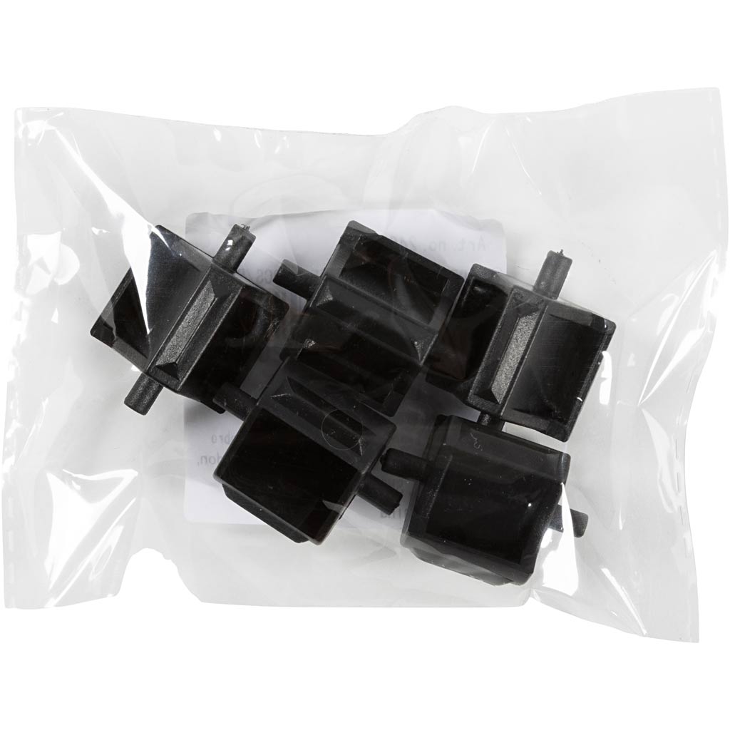 Creativ Company Wheel für Klebebandhalter, Schwarz, 5 Stück 1 Box