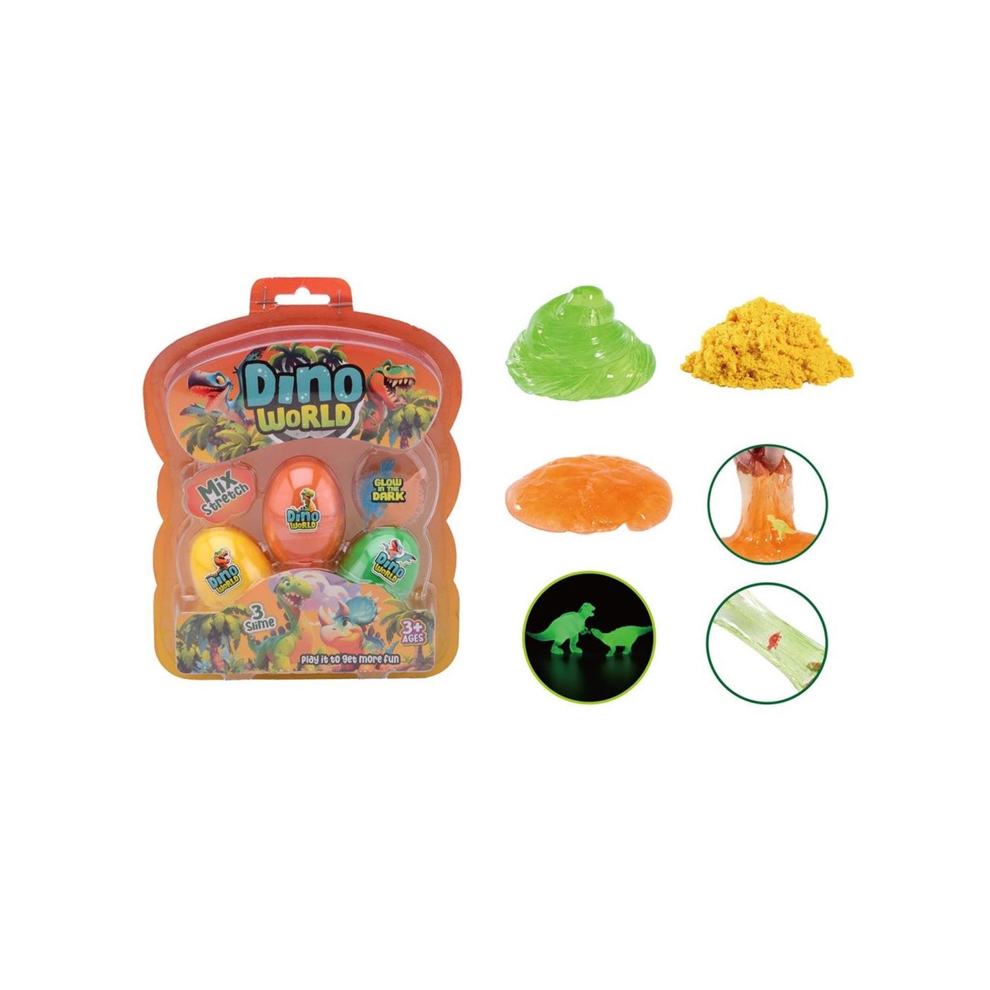 Johntoy 3 Schleimeier mit Dino