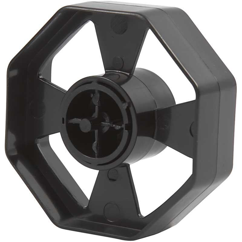 Creativ Company Klebebandhalterrad, D 7,5 cm, B: 25 mm, schwarz, 1 Stück