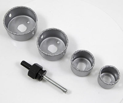 Mack 1004618 – 5-teiliges Lochsägen-Set für Stein und Fliesen | 3 Stück