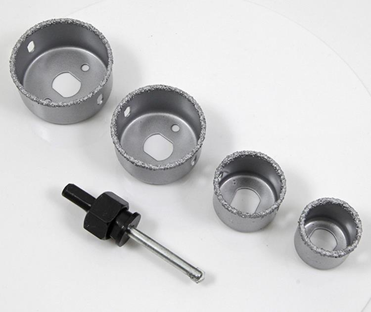 Mack 1004618 – 5-teiliges Lochsägen-Set für Stein und Fliesen | 3 Stück