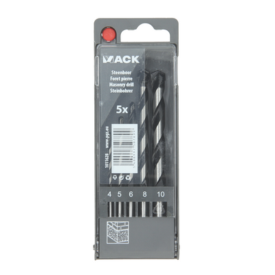 Mack 1011628 - Steinbohrer-Set 5-teilig 4-10mm | 5 Stück