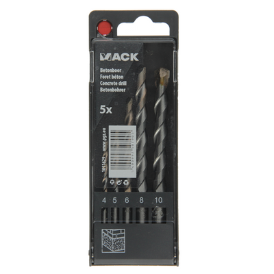 Mack 1011629 - Betonbohrer DIN 8039 Set 5 Stück 4-10mm | 5 Stück