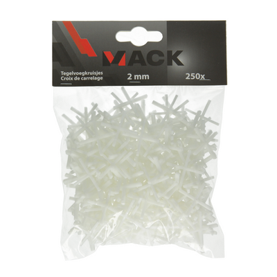 Mack 1004606 – Fliesenfugenabstandshalter 2 mm 250 Stück | 10 Stück