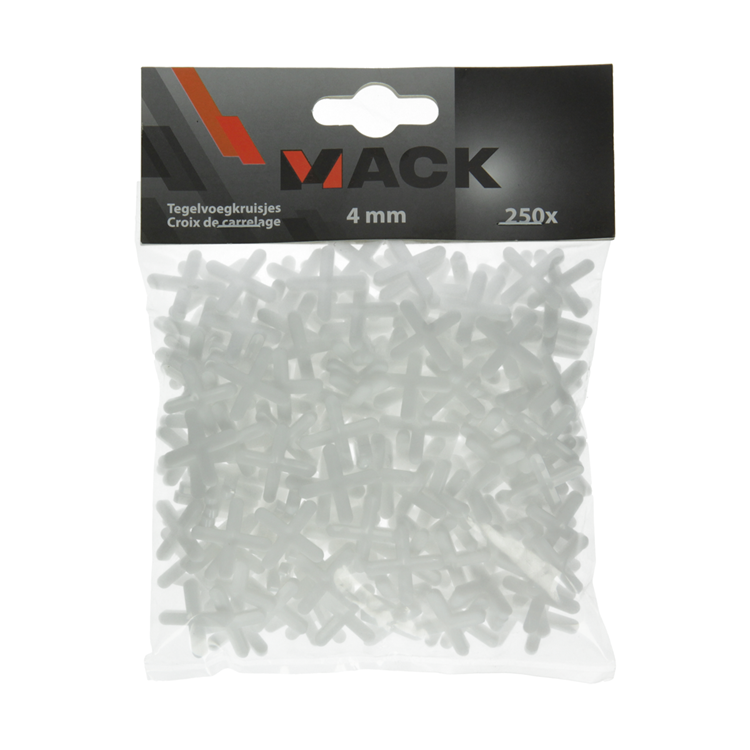 Mack 1004610 – Fliesenfugenabstandshalter 4 mm 250 Stück | 10 Stück