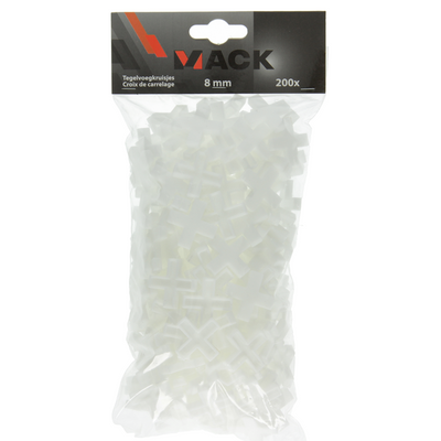 Mack 1004612 – Fliesenfugenabstandshalter 8 mm 200 Stück | 5 Stück