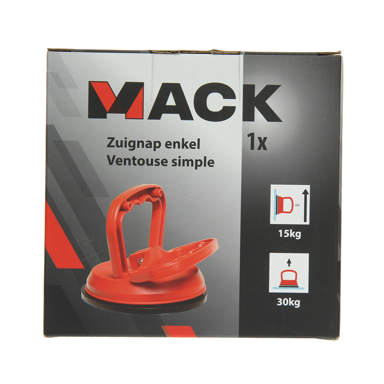 Mack 1004635 - Saugnapf einzeln rot ø 12 cm | 4 Stück