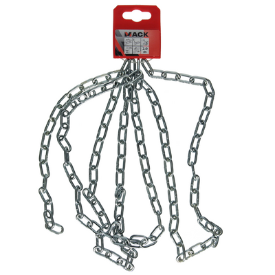 Mack 1004995 - Kettenglied kurz DIN5685-2ø 3mm L 16mm 2m WWL 40 kg | 5 Stück