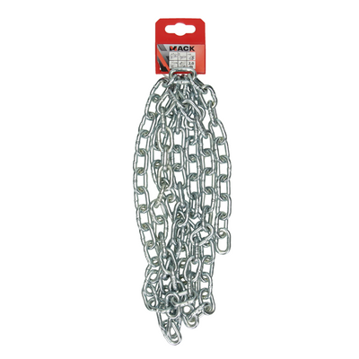 Mack 1004997 - Kettenglied kurz DIN5685-2ø 5mm L 21mm 2m WWL 125 kg | 5 Stück