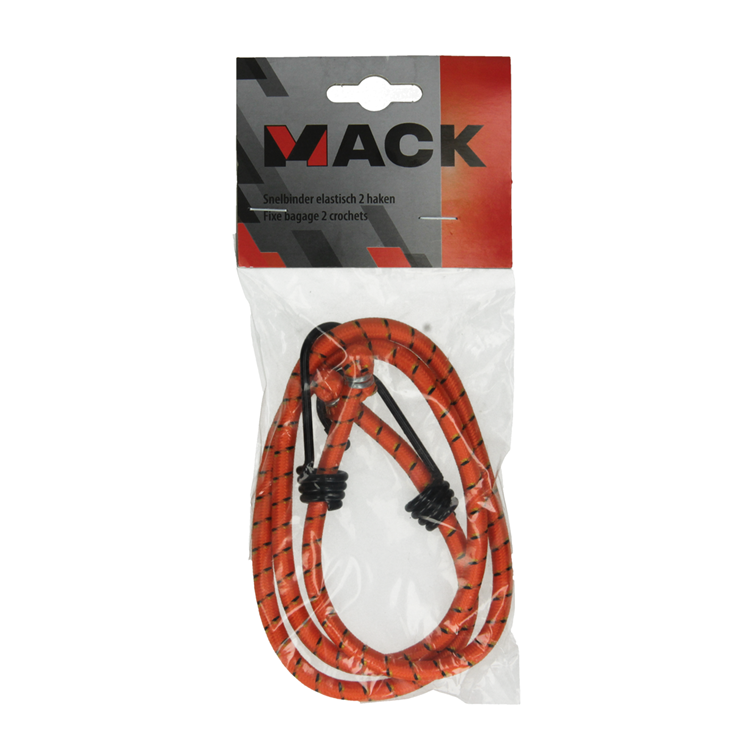 Mack 1006828 - Gummiband 2 Haken rot | 5 Stück