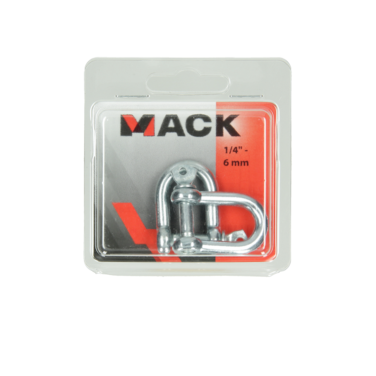 Mack 1006831 – 2 Kehlen, verzinkt, gerade, schwarz, 1 4 Zoll – 6 mm | 5 Stück