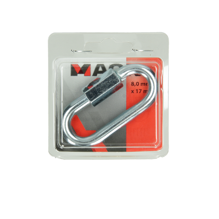 Mack 1006845 - 1 Leerglied verzinkt + Mutter BL 8mm | 5 Stück