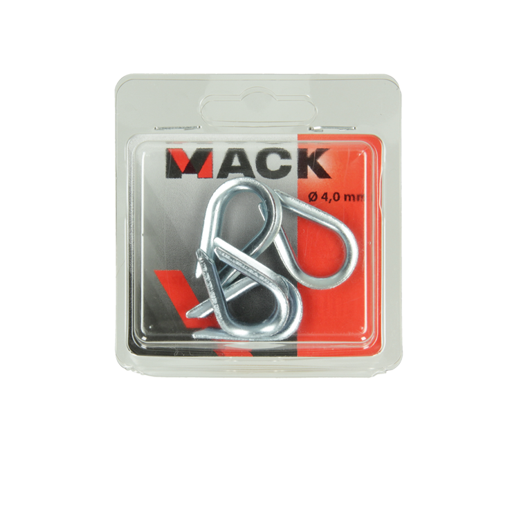 Mack 1006869 - 4 verzinkte Hülsen bl 4mm | 5 Stück