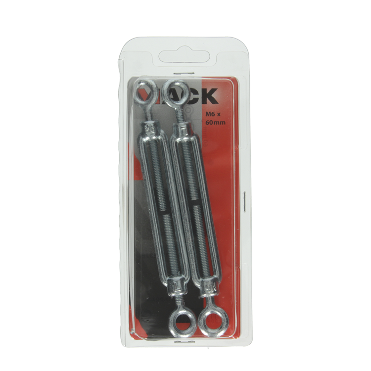 Mack 1006878 - 2 Spanner 2 Ösen verzinkt m6x60mm sw | 5 Stück