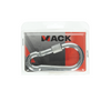 Mack 1006894 – 1 Karabiner + Schloss. verzinkt 10mm schwarz | 5 Stück