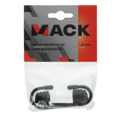 Mack 1006927 - 2 Haken für elastisches Seil 6mm | 5 Stück