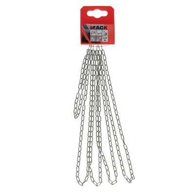 Mack 1006933 - Kuckuckskette vernickelt ø 1,1mm L 7mm 2m | 5 Stück