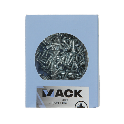Mack 1007007 – selbstschneidend. Schraube BVZ Kopf 200 200 Stück 3,5x13mm | 5 Stück