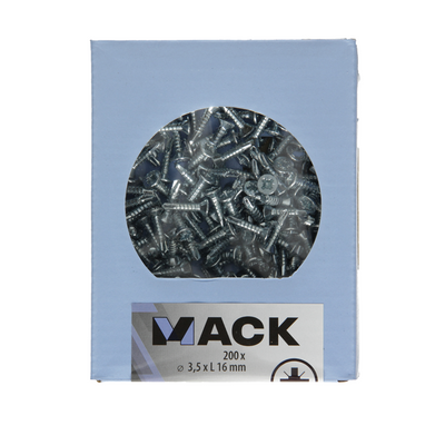 Mack 1007016 – selbstbohrende Schraube VZ-Kopf 200 200 Stück 3,5 x 16 mm | 5 Stück