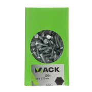 Mack 1007027 - Holzgewindebolzen Stahl verzinkt 200 Stück 6 x 25 mm | 3 Stück - afbeelding 2