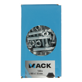 Mack 1007060 - Holzbolzen + Mutter verzinkt 100 Stück 8 x 50 mm | 2 Stk - afbeelding 3