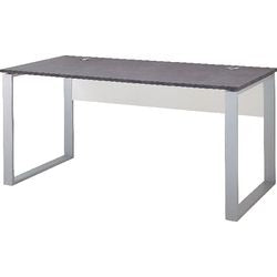 Home-Office-Schreibtisch Germania-Werk 4150-261 weiß dunkelgrau