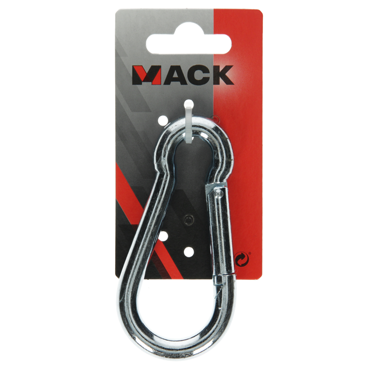 Mack 1008435 - 1 Karabiner + Feder 10 x 100 mm verzinkt | 10 Stück