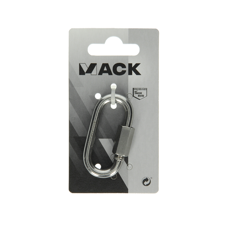 Mack 1008457 - 1 leeres Glied + Mutter 6mm Edelstahl | 10 Stück