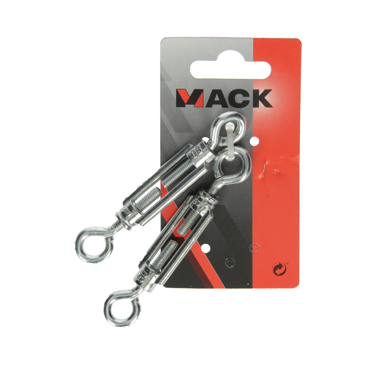 Mack 1008470 – 2 Spanner 2 Ösen M5 x 50 mm verzinkt | 10 Stück