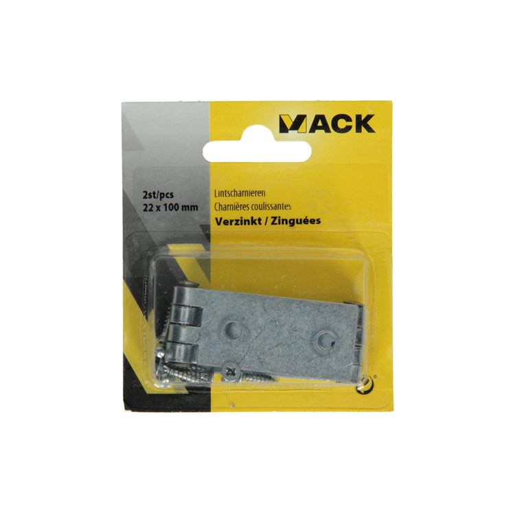 Mack 1013482 – 2 verzinkte Bandscharniere H 22 x B 100 mm | 5 Stück