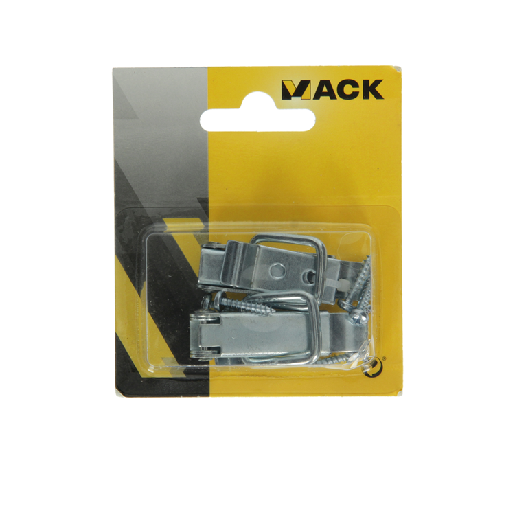 Mack 1013342 - 2 verzinkte Kastenschlösser 49x22mm | 5 Stück