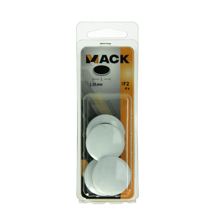 Mack 1017872 - Tafelmagnet Kunststoff weiß 4 Stück30 mm | 10 Stück